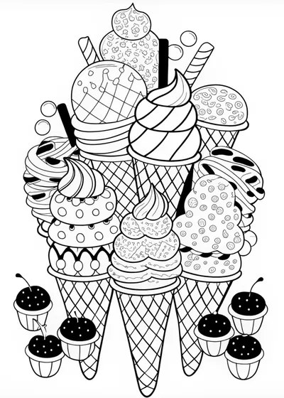 Ice Cream Scoop Pattern