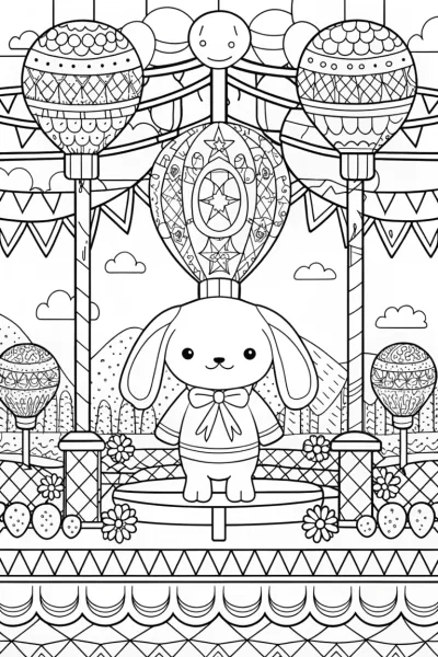 Cinnamoroll at the balloon festival