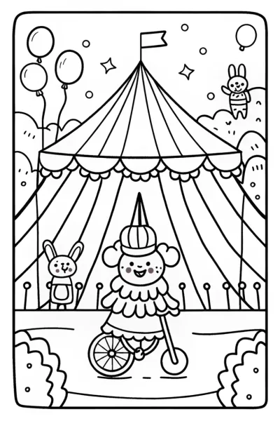 Shopkins Circus Extravaganza Coloring Page