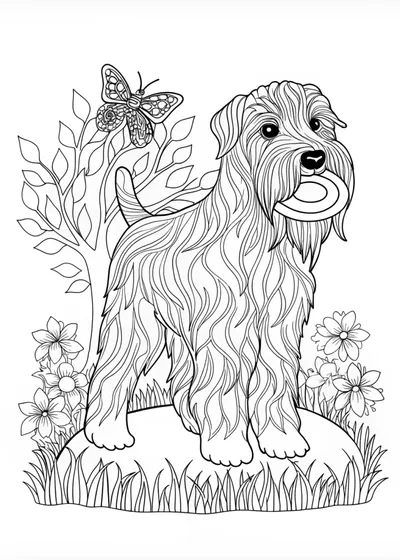 Terrier Dog Coloring Page