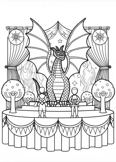 Majestic Dragon Awaiting Colors