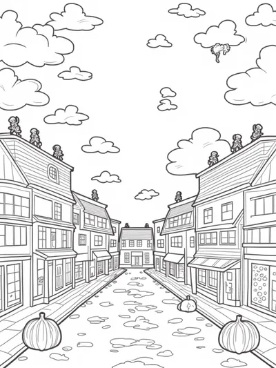 Thanksgiving in the upside-down town