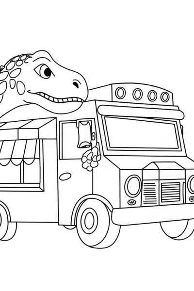 T-Rex food truck fun