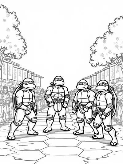 TMNT at a cultural festival