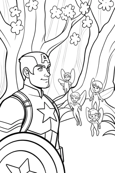 Captain America’s Adventure in the Enchanted Forest