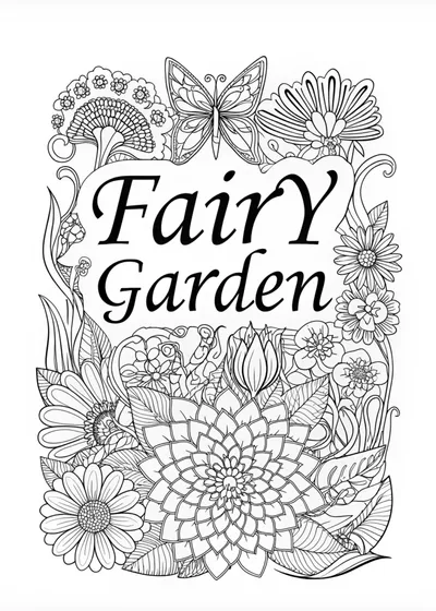 Fairy in Enchanted Flower Garden