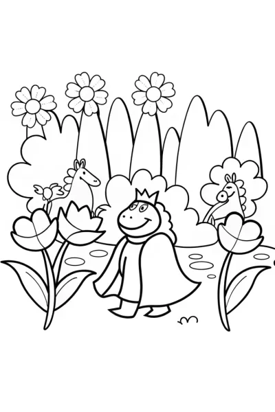 Bowser’s Fantasy Adventure Coloring Page