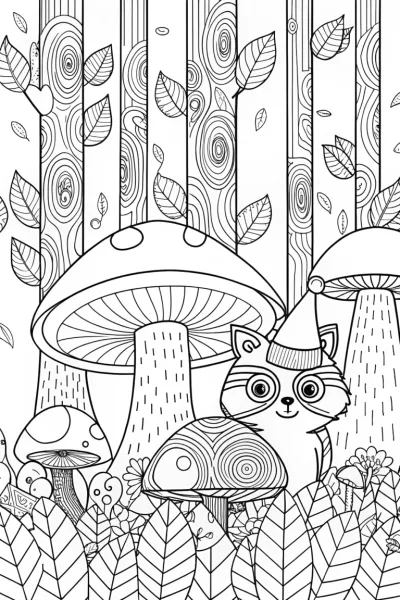 Autumn Adventure with the Mischievous Raccoon