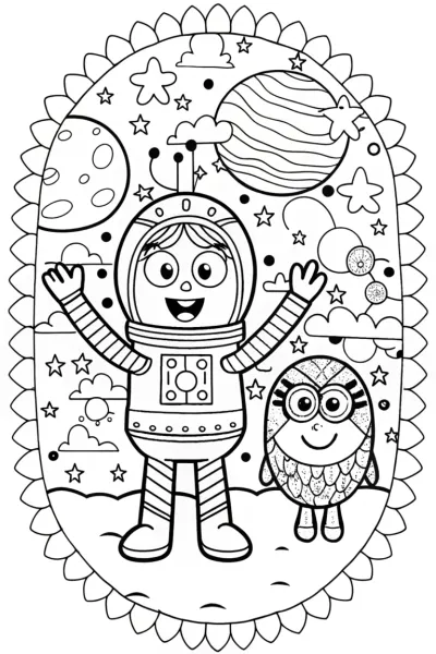 Bluey’s Space Adventure with Friends