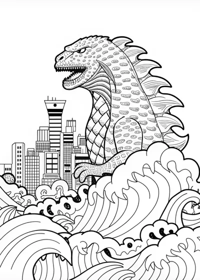 Godzilla Coloring Adventure