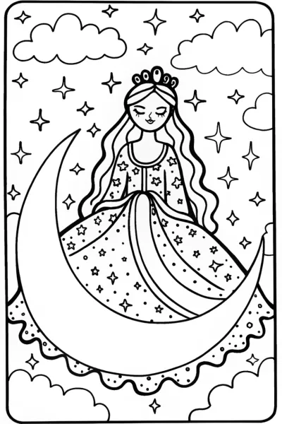 Princess of the Stars Coloring Page