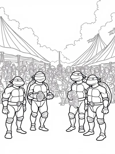 Teenage Mutant Ninja Turtles at fair