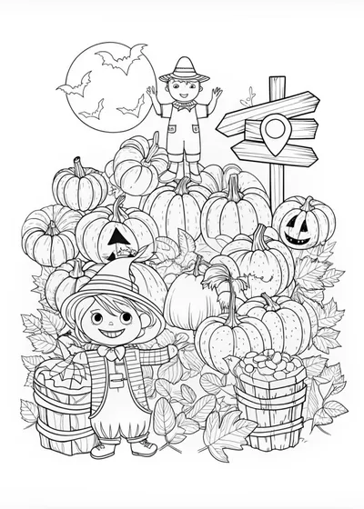 Halloween Pumpkin Patch Fun