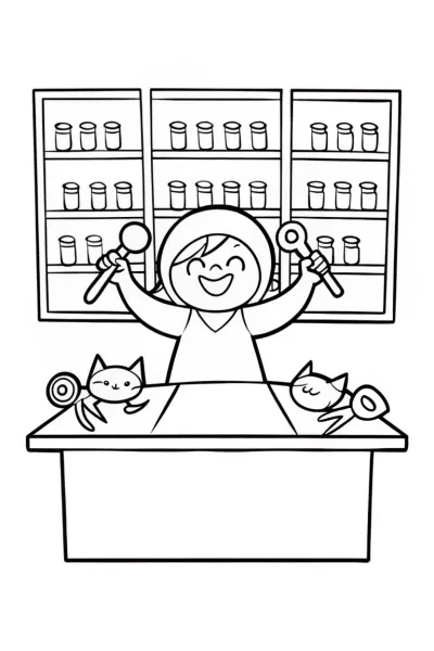 Gabby’s Monster Machine Workshop Coloring Page