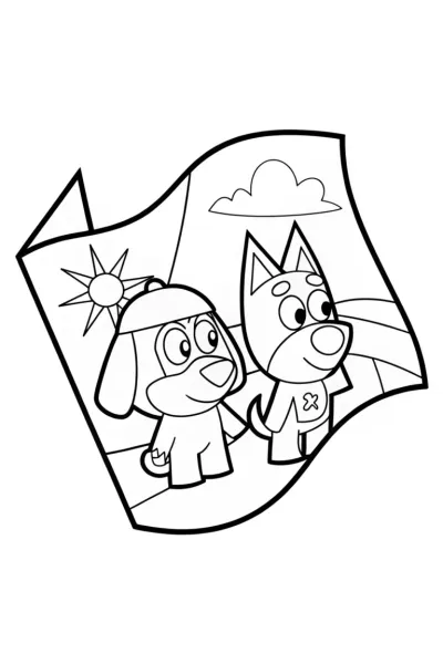 Bluey and Bingo’s treasure map quest
