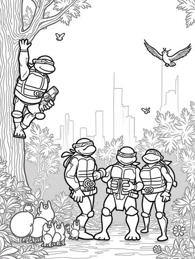 Teenage Mutant Ninja Turtles in nature
