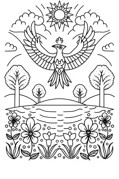 Guardians of the Ancient Forest: The Majestic Phoenix