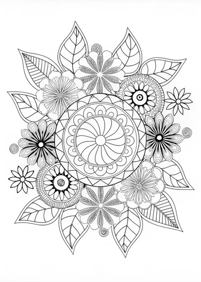 Intricate Floral Mandala Design