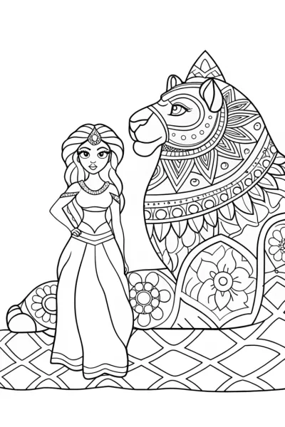 Jasmine connecting with her spirit animal