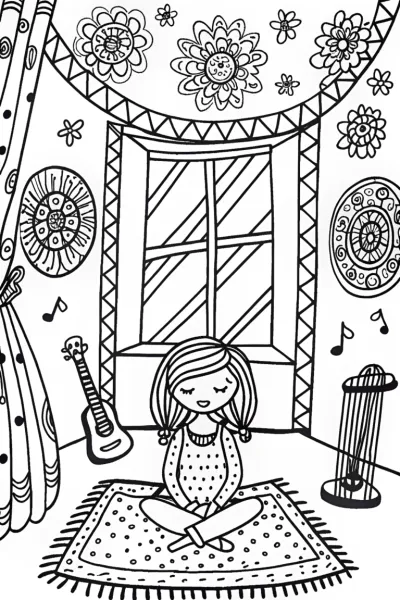 Mirabel’s Magical Music Studio Coloring Page