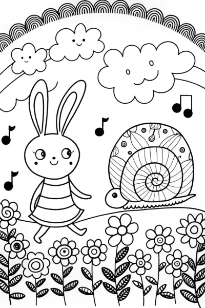 Banban’s Garden Adventure with the Rainbow Snail
