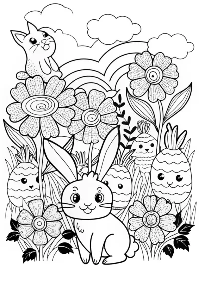 Banban’s Gardening Adventure Coloring Page