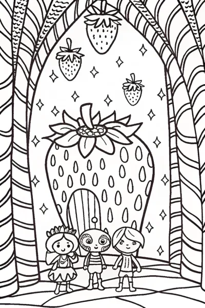Strawberry Shortcake’s Berry Quest Coloring Page