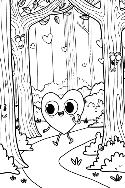 Cheerful Heart’s Adventure in a Magical Forest
