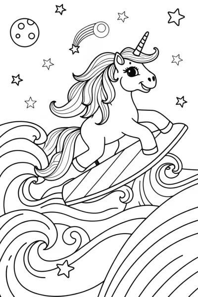 Unicorn surfing on cosmic waves