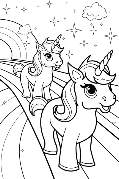 Unicorns on a cosmic runway