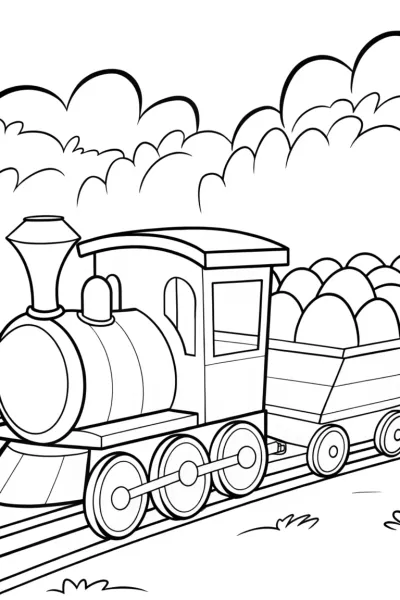 Easter egg train adventure