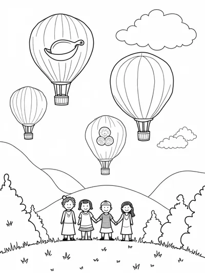 Thanksgiving around the world balloons