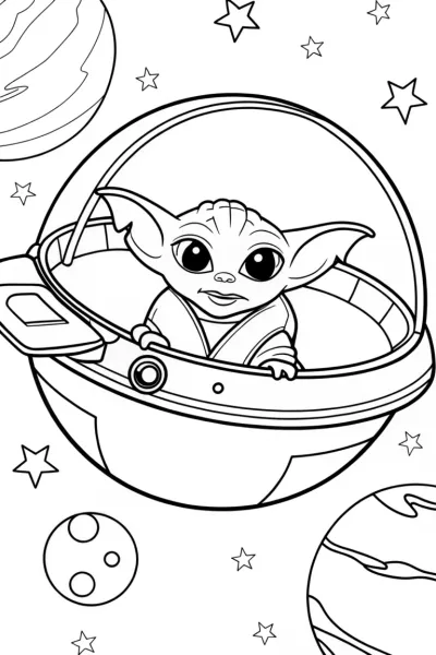 Baby Yoda’s space adventure