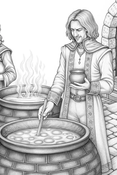 Venom mixing magical potions