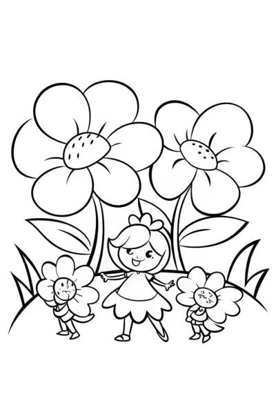 Strawberry Shortcake’s Berry Blossom Dance Coloring Page