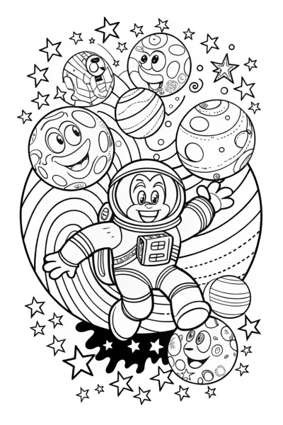 Sonic’s interstellar escapade coloring page