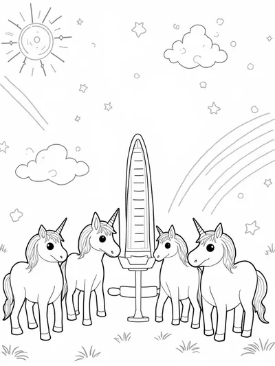Unicorns at the weather station