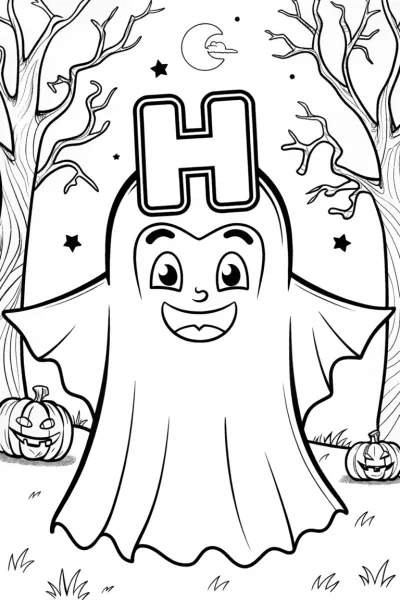 The Adventurous Letter ‘H’ in the Haunted Forest