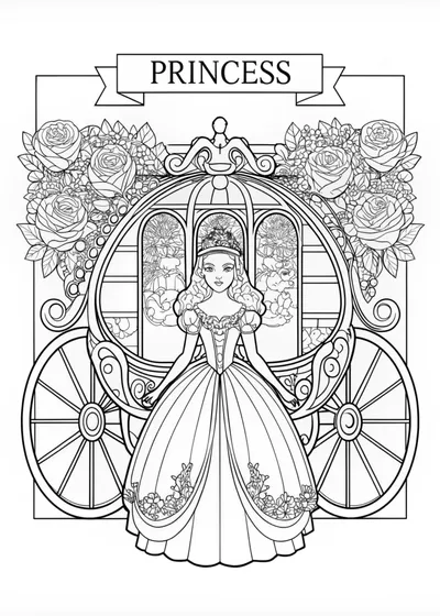 Princess in Front of Her Carriage