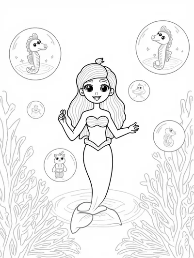 Little mermaid bubble parade