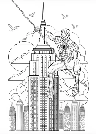 Spider-Man in the City Rooftops
