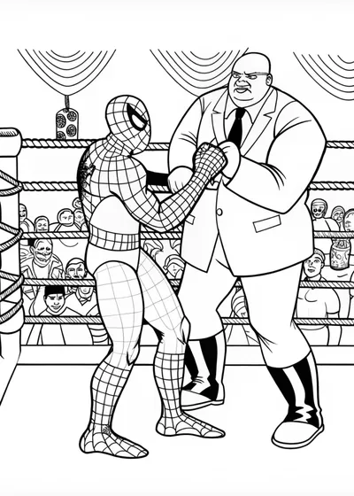 Spider-Man in the Boxing Ring
