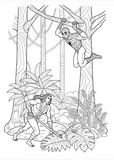 Spider-Man in the Jungle Adventure