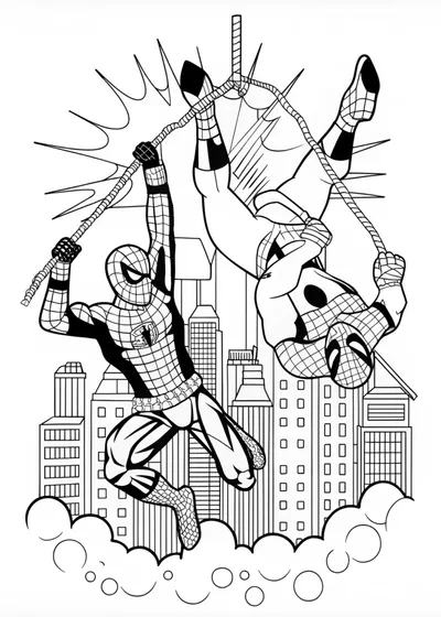 Spider-Man in Action: Coloring Adventure