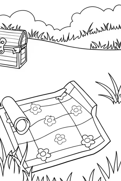 Treasure hunt in the meadow