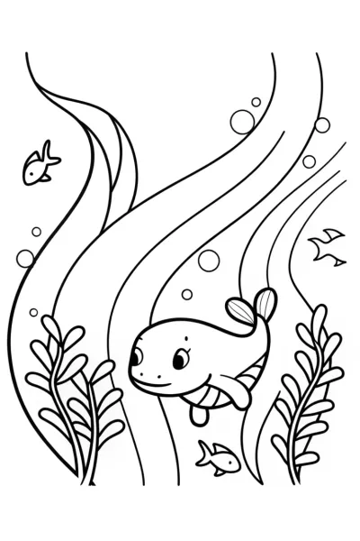 Axolotl’s Underwater Garden Adventure