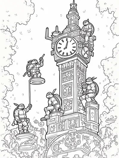 TMNT in the enchanted clock tower