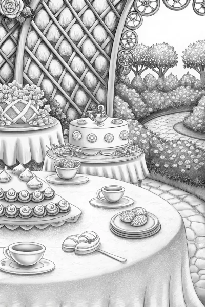 Felicity’s whimsical tea party