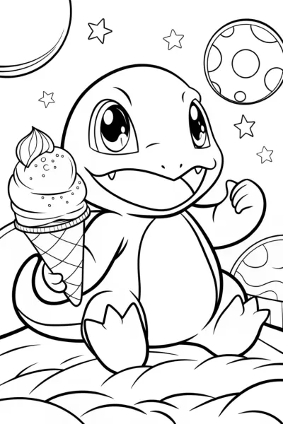 Charmander cosmic ice cream adventure