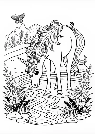 Unicorn by the Tranquil River